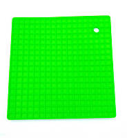Подставка под горячее силиконовая 17,8 x 17,8 x 0.8 Genes зеленая