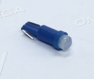 Лампа LED б / ц панель приладів, підсвічування кнопок Т5-02 (1SMD) W2,0 х4,6d 12V блакитна