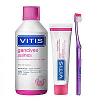 Набор Vitis Gingival АКЦИЯ паста и ополаскиватель + щетка в подарок!