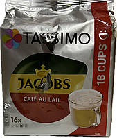 Уценка! Кофе в капсулах Tassimo Jacobs Cafe Au Lait 16 порций Германия Тассимо Ау Лайт