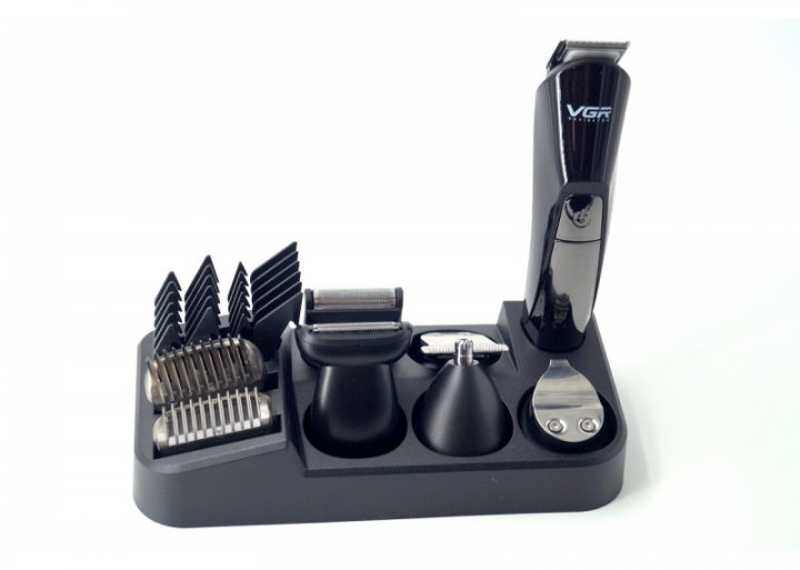 Многофункциональный беспроводной триммер, машинка для бритья бороды и стрижки волос, сеточная бритва и насадка - фото 5 - id-p2126206438