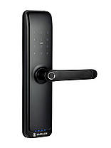 Розумний дверний біометричний замок SEVEN LOCK SL-7767BFW black (без врізної частини), фото 5