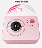 Рожевий фрезер BQ-107 на акумуляторі, 50 Вт - 35000 об/хв. для манікюру та педикюру, фото 7