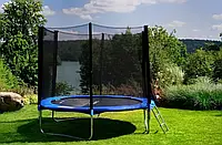 Батут Fun Fit 252 см 8ft с внешней сеткой и лесницой (120кг)