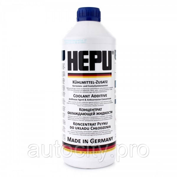 Антифриз концентрат HEPU G11 (-80*С, синій) 1.5л.
