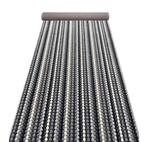 Ковролін на  гумовій основ ширина 3 та 4 м. чорний/білий/сірий MULTI STRIPE 6927