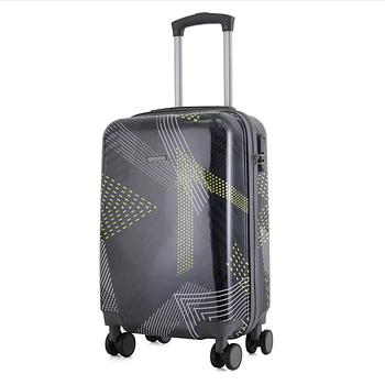 Дорожня Валіза на колесах для подорожей Semi Line 20" (S) Black Pattern (T5651-1) Польща