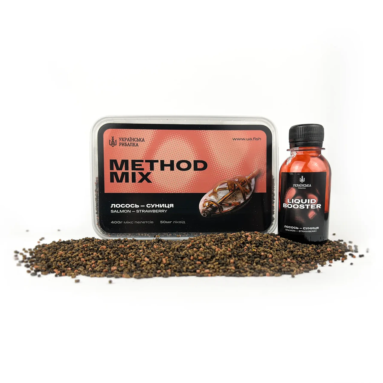 Метод мікс Українська Рибалка лосось-суниця, фото 1