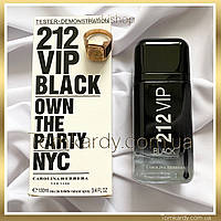 Мужские духи Carolina Herrera 212 VIP Black [Tester] 100 ml. Каролина Эррера 212 Вип Мен Блэк (Тестер) 100 мл.