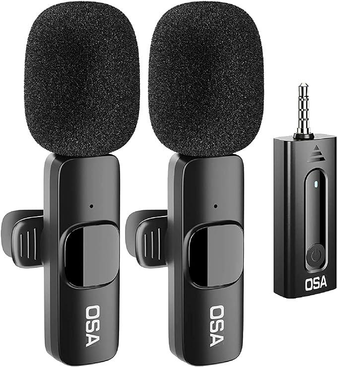 Бездротовий мікрофон петличний, мікрофон камери OSA K35 для iPhone, телефону Android, камери,