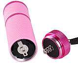 Рожева лампа (ліхтарик) 110 для фіксації верхніх форм та гелевих типс, 12 Вт, фото 4