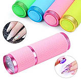 Рожева лампа (ліхтарик) 110 для фіксації верхніх форм та гелевих типс, 12 Вт, фото 5