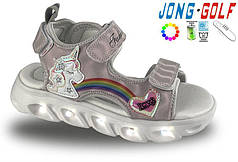 Дитяче літнє взуття гуртом. Дитячі босоніжки 2024 бренда Jong Golf для дівчаток (рр. з 27 по 32)