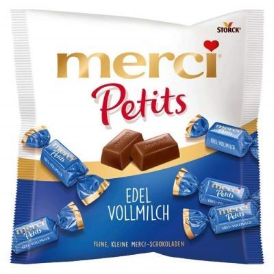 Шоколадні цукерки Merci Petits Edel Vollmilch 125г.Німеччина