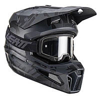 Мотошолом LEATT Helmet Moto 3.5 + Goggle Stealth XL