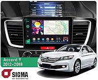 Штатная магнитола Sigma Pro 108128 2k 8+128 Gb Honda Accord 9 CR 2012-2018 10"