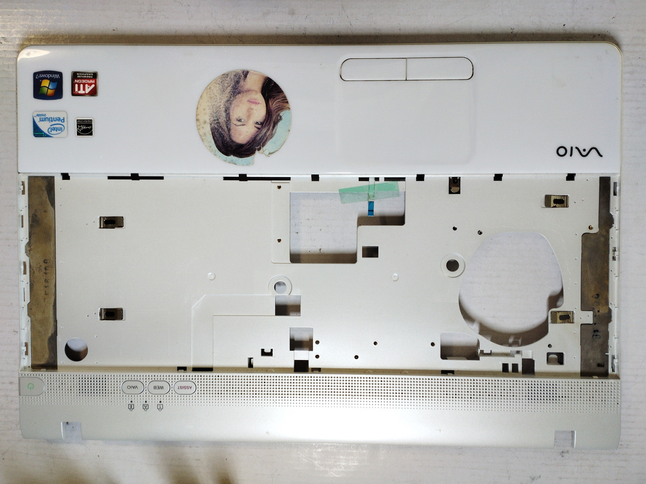 SONY VAIO VPCEB VCE-EB PCG-71213M Корпус C (топкейс, середня частина з тачпадом) б/у