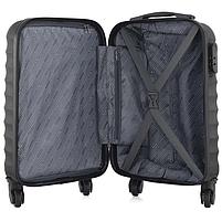 Дорожня Валіза на колесах для подорожей Semi Line 18" (S) Black (T5576-1) Польща, фото 8