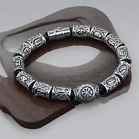 Мужской браслет из рун на кожаном шнурке в 11, 23