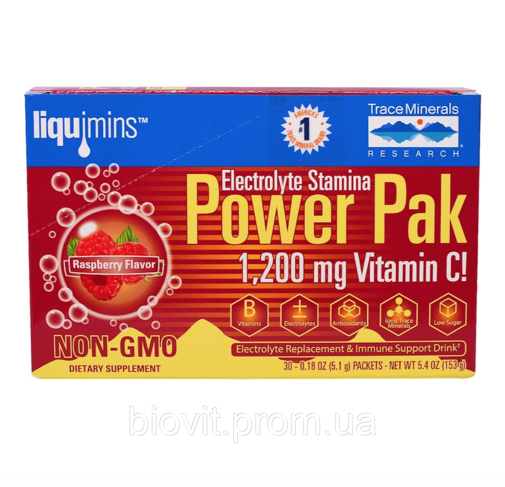 Электролиты (Electrolyte Stamina Power Pak) 30 пакетиков со вкусом арбуза - фото 9 - id-p1320259455