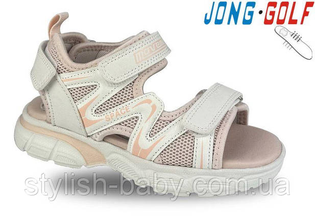 Дитяче літнє взуття гуртом. Дитячі босоніжки 2024 бренда Jong Golf для дівчаток (рр. з 26 по 31), фото 1