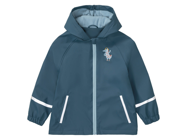 Водонепроникна куртка на флісі морської хвилі Lupilu 122/128см, фото 1