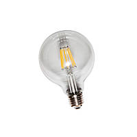 Лампа светодиодная шар филаментная Премиум LED G80 4W Clear 2300K E27 (прозрачная)