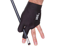 Рукавичка для більярду IBS чорна безрозмірна на ліву руку, Більярдна рукавичка безрозмірна, Рукавичка більярд