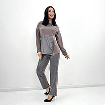 Повсякденний костюм з блискавками "Skylar" | Норма і батал| Розпродаж моделі, фото 4