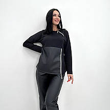 Повсякденний костюм з блискавками "Skylar" | Норма і батал| Розпродаж моделі, фото 3