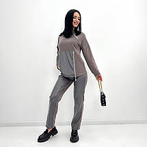 Повсякденний костюм з блискавками "Skylar" | Норма і батал| Розпродаж моделі, фото 2