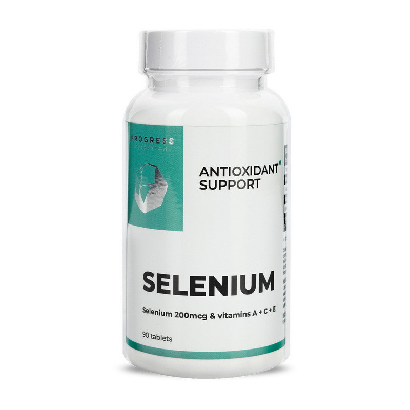 Progress Nutrition Selenium 200 мкг 90 таблеток селен атиоксидант