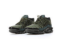 Обувь мужская для бега олива Найк Аир Макс ТН. Мужские кроссовки весна лето хаки Nike Air Max TN Plus Khaki