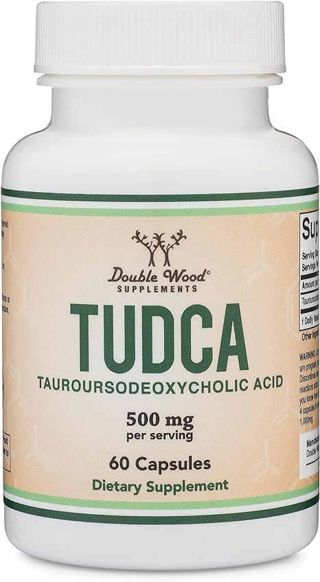 Double Wood TUDCA (Тауроурсодозоксилова кислота) 500 мг (в порції), 60 капсул. Зроблено в США.