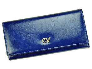 Жіночий шкіряний гаманець Cavaldi P24-17 Синій -