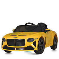 Детский электромобиль машина Bentley Bambi JE1008EBLR-6(4WD), передн.2*18W, задн.2*25W, USB,MP3, желтый