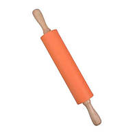 Скалка Мини силиконовая 30,5 см A-PLUS оранжевая 98541