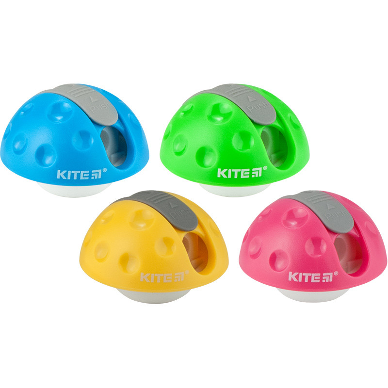 Чинка з контейнером Kite Mushroom K20-118, асорті