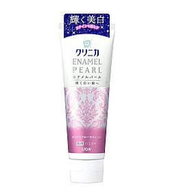 Японська Зубна паста Відбілює без шкоди емалі Lion Clinica Enamel Pearl квітково-м'ятний аромат 130 грам