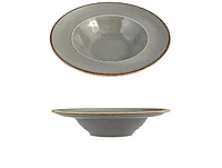Тарілка Dark Grey порцелянова для пасти глибока 260 мм Porland 173925/DG