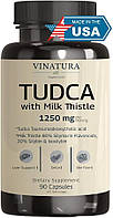 VINATURA TUDCA (Тауроурсодезоксилова кислота) 1000 мг і розторопша 250 мг (у порції), 90 капсул. США.
