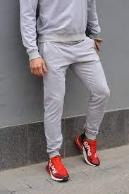 Штани чоловічі спортивні сірі весна-літо Трикотажні брюки хлопцю двохнитка демісезонні оплата нова пошта є накладений, фото 1