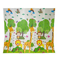 Дитячий килимок ігровий CUTYSTAR Rainbow Deer/Dream Track 200*180*1 см двосторонній для повзання (12146-67202)