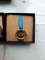 Механічний наручний жіночий годинник з позолотою Чайка 17 каменів 1993 р. без ремінця