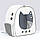 Рюкзак-переноска для кішок і собак 34х31х18 CosmoPet CP-35 White, фото 7