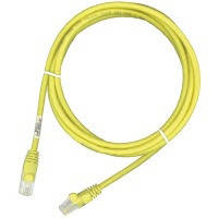 Кросовий шнур Molex PC RJ45, 568B, UTP, stranded, PC 5e, LS0H 3m Yellow