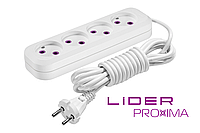 Подовжувач PROXIMA ТМ "LIDER" LP16-412 4 г 2 м