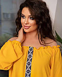 Блуза жіноча вишиванка великі розміри, фото 2