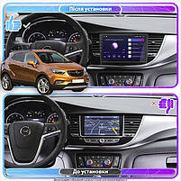 Магнітола Lesko для Opel Mokka I Рестайлінг 2016-2019г 9" 4/64Gb 4G Wi-Fi GPS Top Опель Мока 1 шт., фото 3