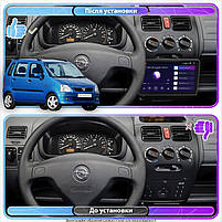 Штатна магнітола Lesko для Opel Agila A 2000-2004 екран 9" 4/32 Gb 4G Wi-Fi GPS Top Агіла 1 шт., фото 3